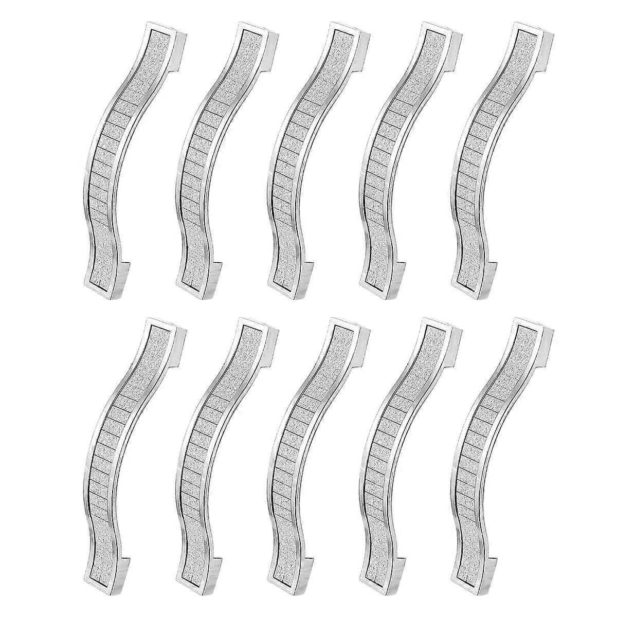 10Pcs Silver Drawer Handle Alloy Crystal Pull for Cabinet Furniture Use
