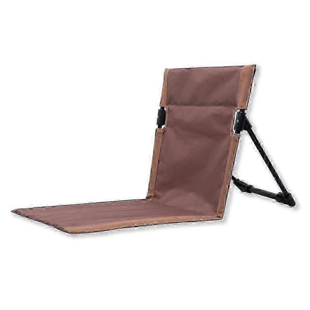 Lightweight Padded Folding Lazy Chairs with Backrest Stadium Seat for Outdoors