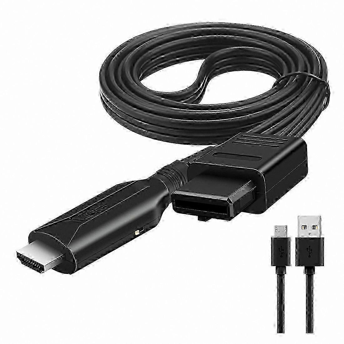 1080P HDMI Converter for Retro Gaming Consoles - Plug-and-Play Adapter for N64 and SNES Systems