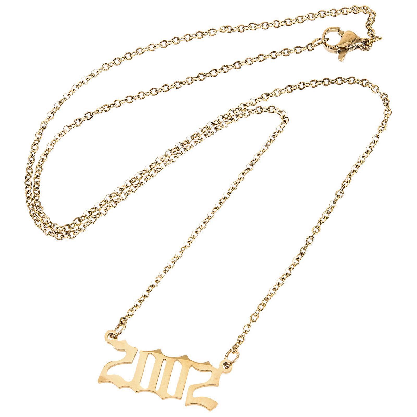 Female Necklace Clavicle Chain for Decor with 3Pcs Digital Necklaces