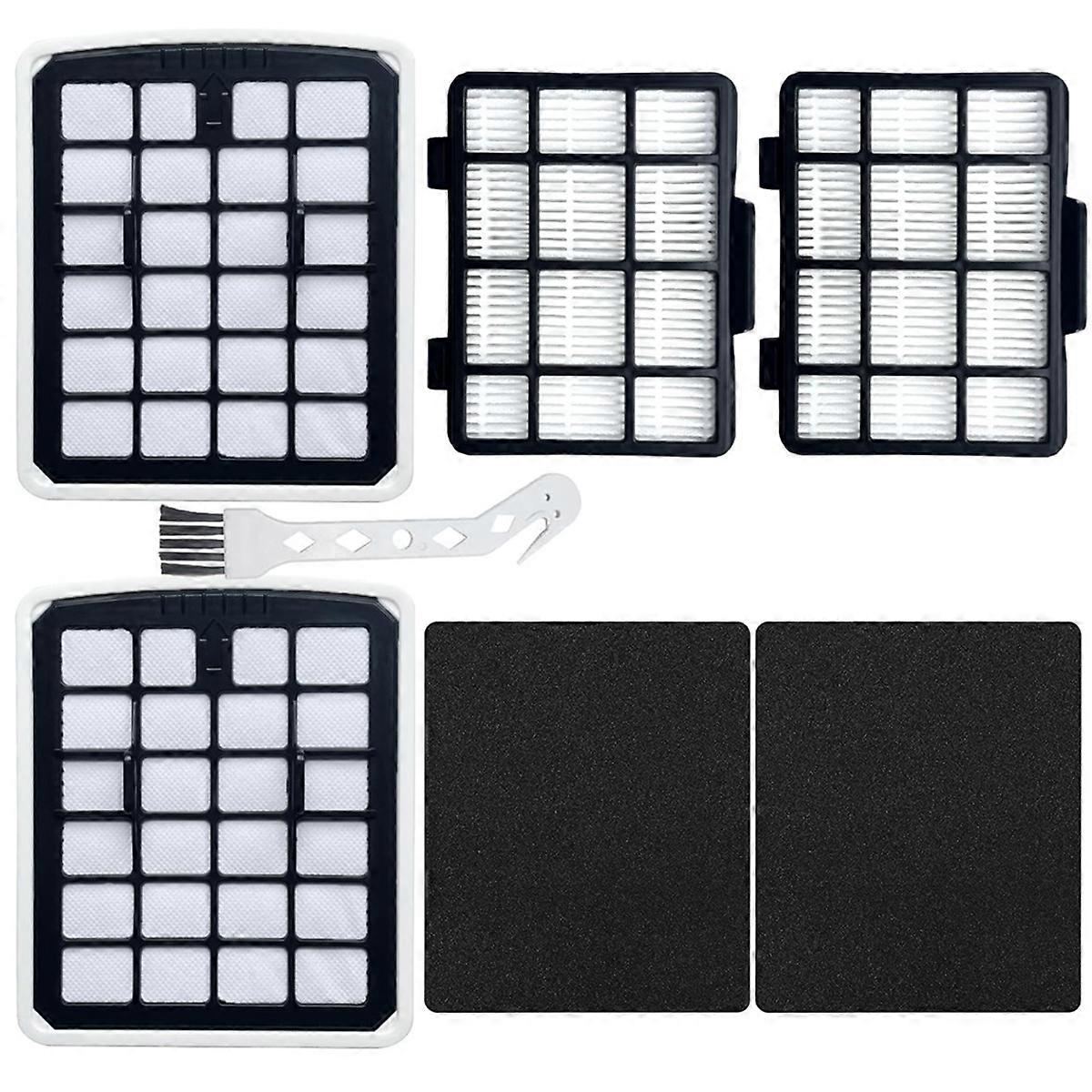 HEPA Replacement Filters for NEN180/NEN186BL Bagless Canister Vacuum Cleaners -Dust Cup Filters +HEPA Filters