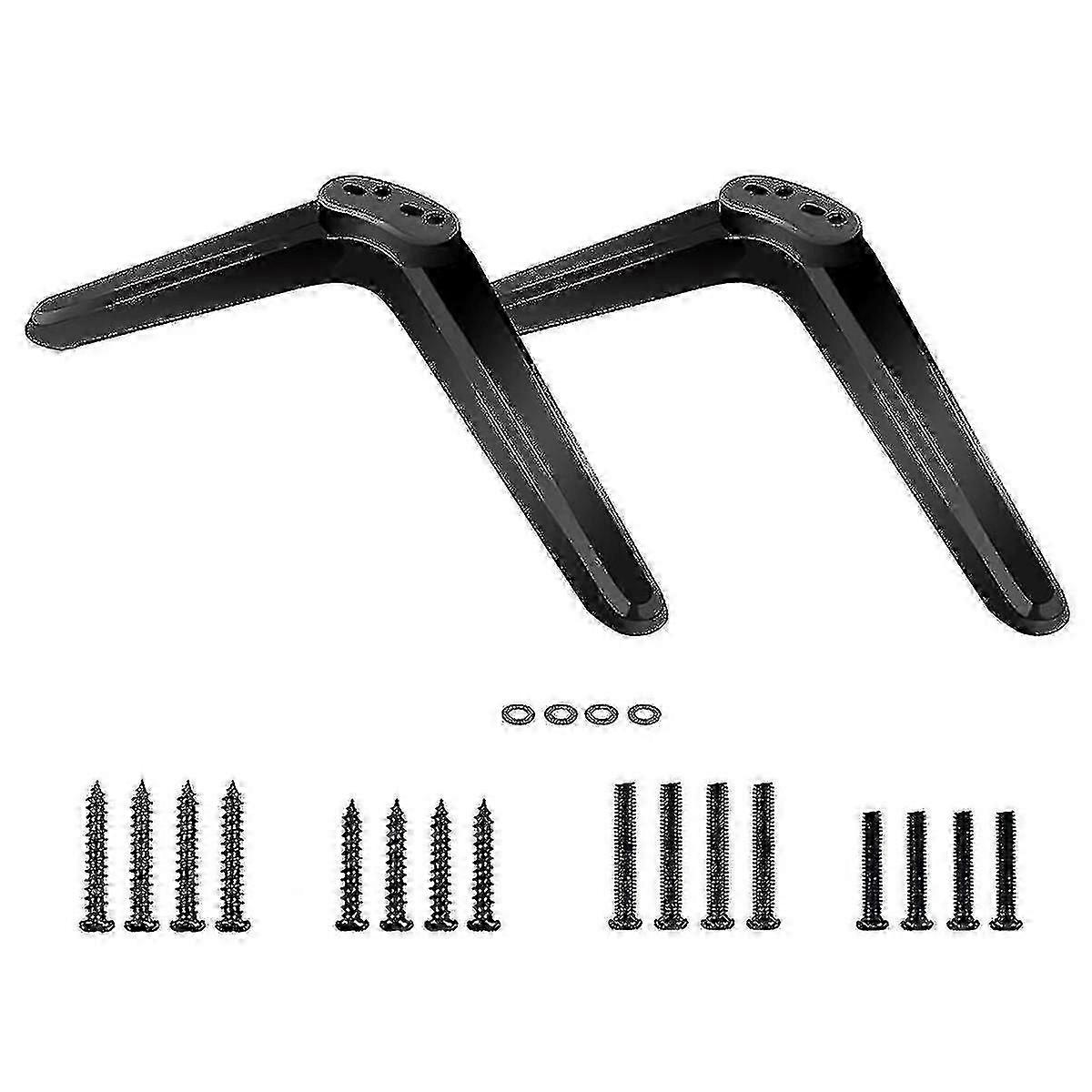 حامل لأرجل تلفزيون TCL مقاس 28 32 40 43 49 50 55 65 بوصة، حامل تلفزيون لأرجل تلفزيون TCL Roku، لـ 28D2700 32S321 مع براغي