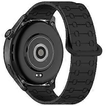 22mm Magnetic Silicone Strap Compatible For Huawei Watch GT 6 46mm / 5 46mm / 5 Pro 46mm / Huami Amazfit Bip 5 5-Bead Design Watch