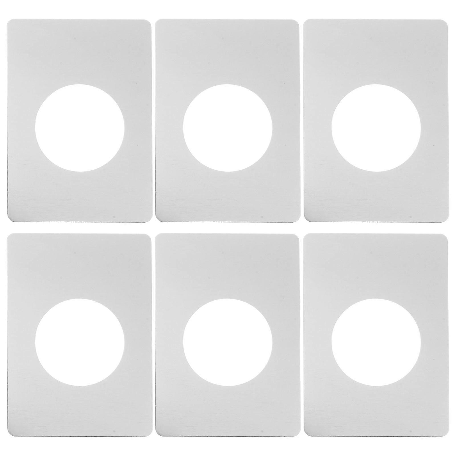 Door Reinforcement Plate Stainless Steel Door Knob Plate for Home Use 30 Pieces