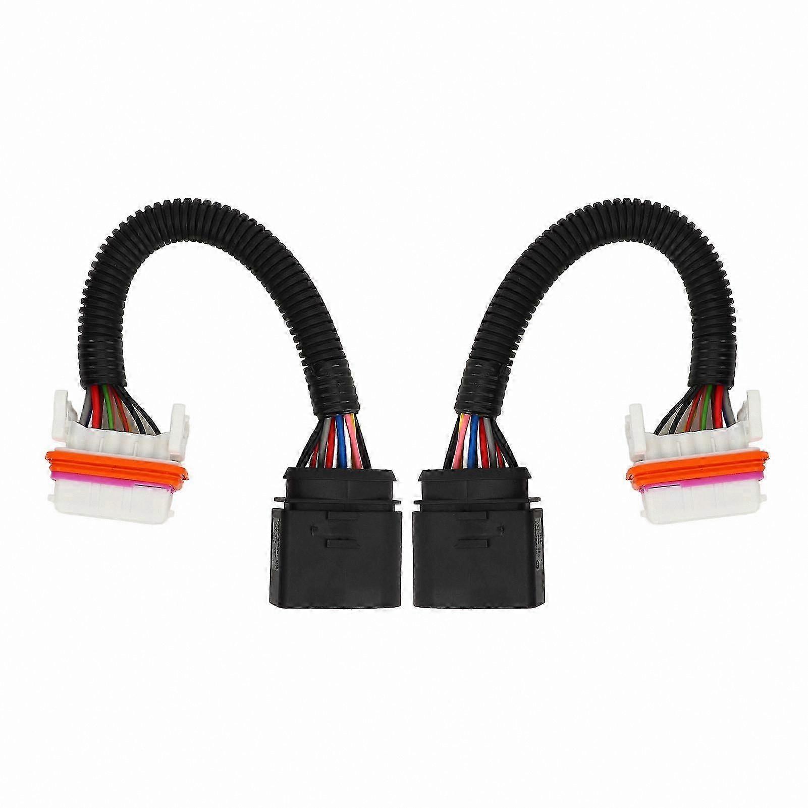 2-Pack Xenon Headlamp Wiring Kit with Circuit Protection for Left and Right Sides Compatible with 2003-2006 SUV Models