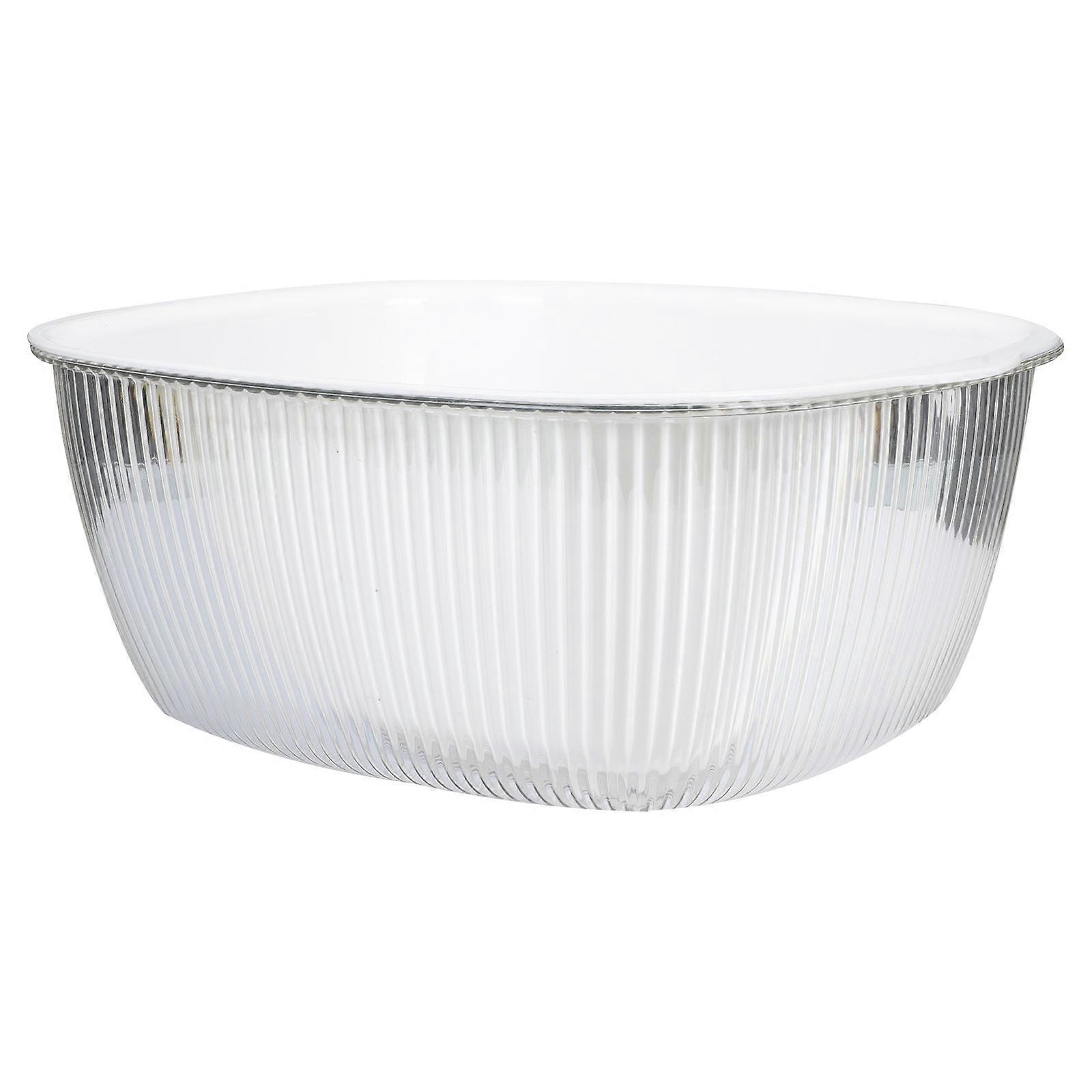 Colander Draining Basket Double Layer Water Filter Basket White 29 5x23 5cm Storing For Home 1Set