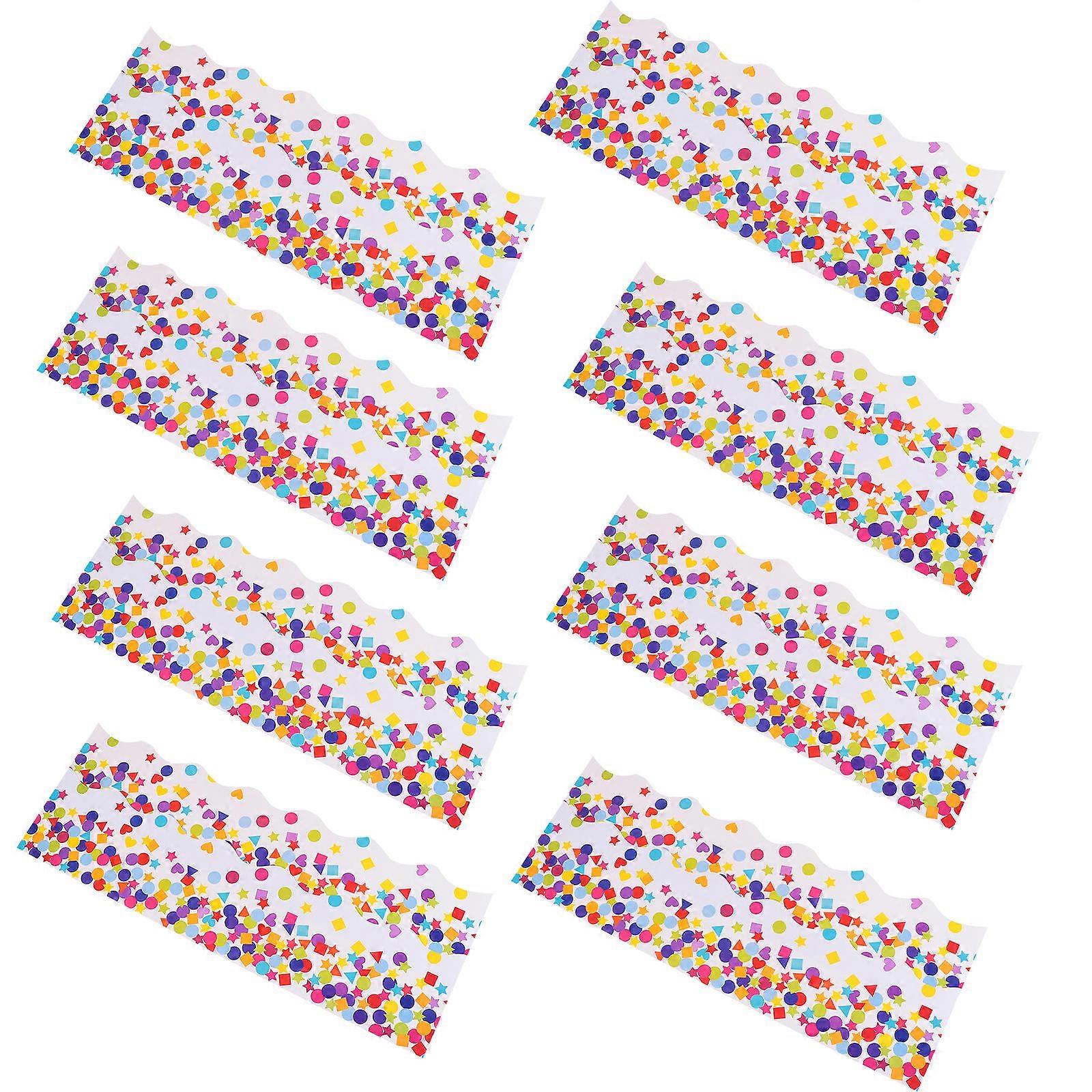 Blackboard Border Decals Self-Adhesive for Decoration 210Pcs Set