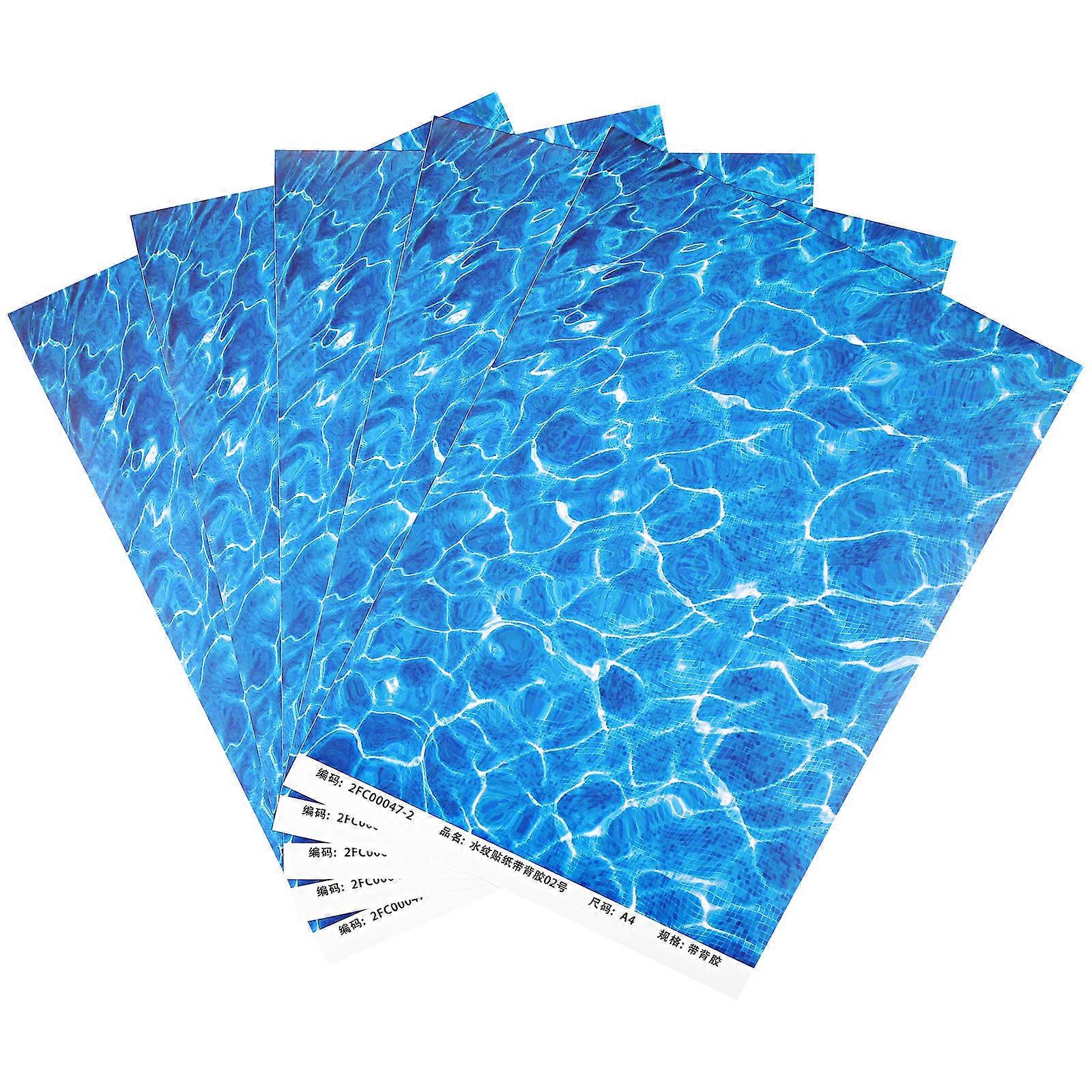 Multi Color Artificial River Tile Sheet 15 Sheets For DIY Enthusiasts Home Decoration Ideal For Sand Table Model Simulation Water Pattern