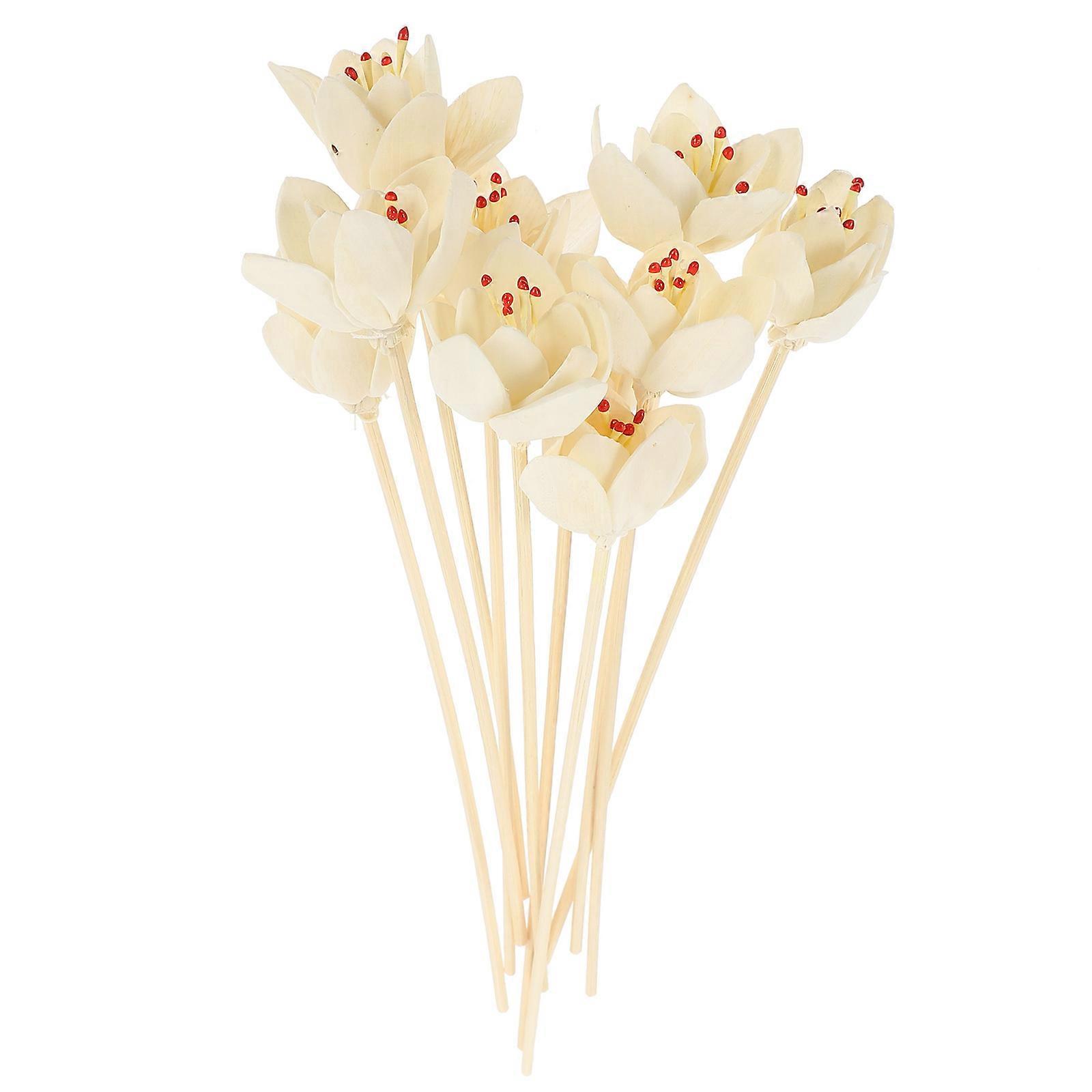 Flower Diffuser Sticks Reed Diffuser for Essential Oil 40Pcs Brown