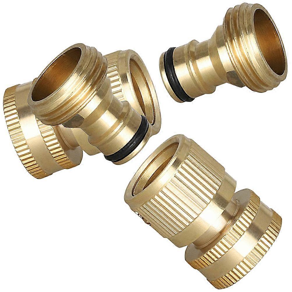 20Sets Garden Hose Quick Connect Brass Fittings for Hose Attachment
