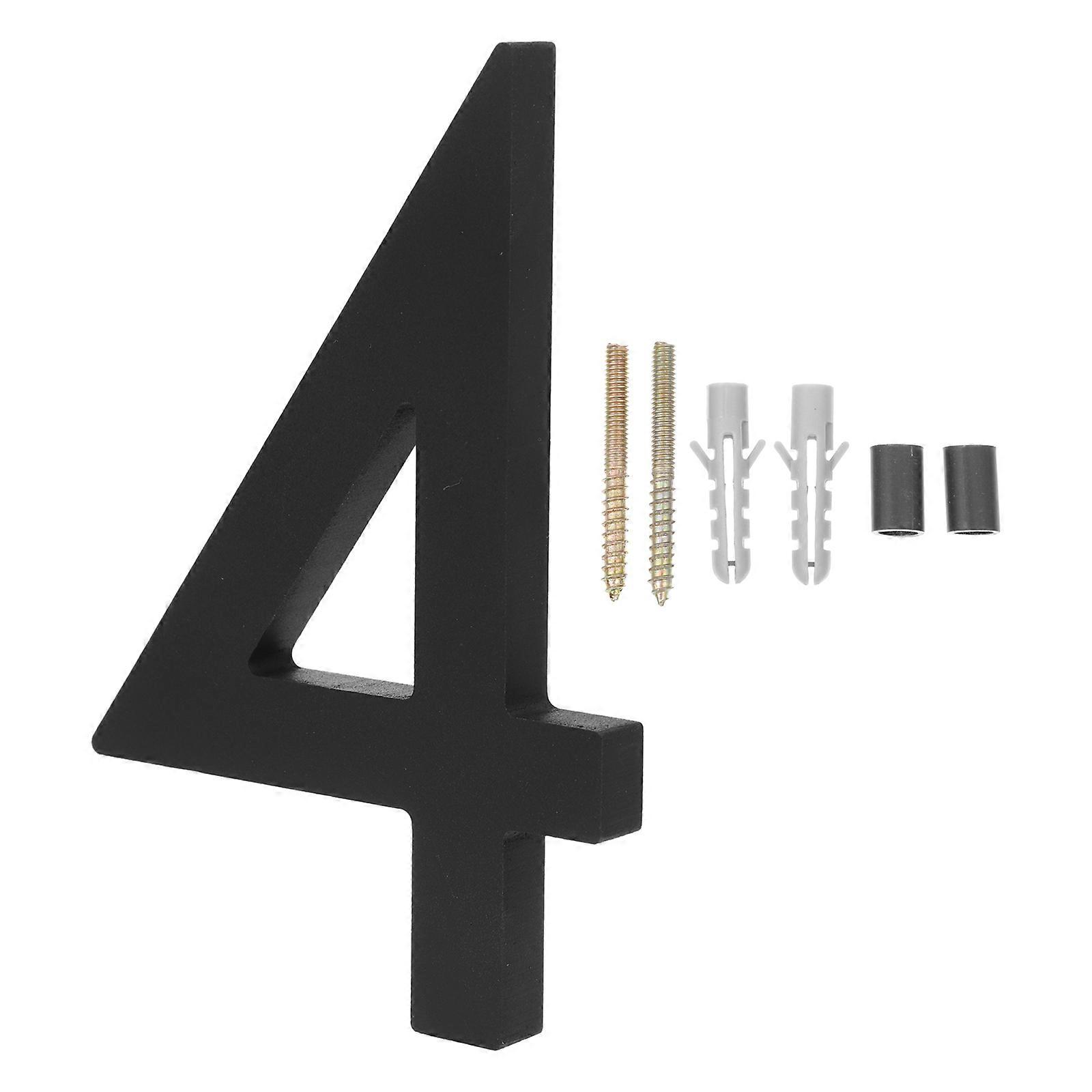 House Address Number Visibility Labels For Home Decoration Modern Style 4.9X3.1X0.4In 1Set