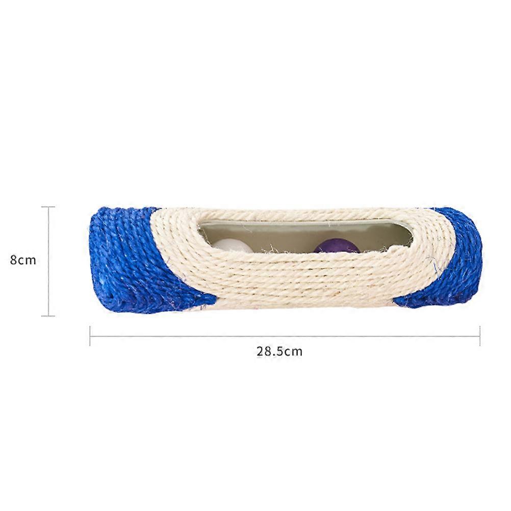 Sisal Cat Scratching Board Roller Scratch Board Toy For Pet Cats Indoor Play With Plastic Ball 1Pack