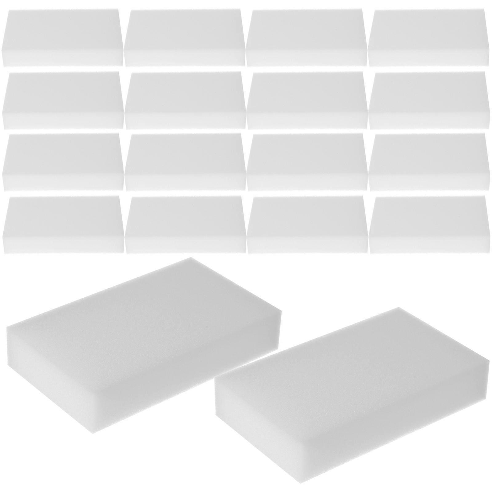 Cleaning Sponge Multifunctional Scrubber for Kitchen 50Pcs White Bulk