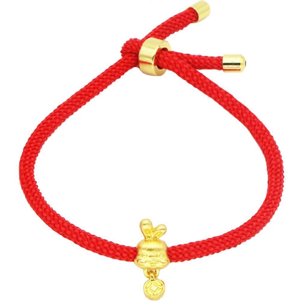 Red Bracelet Rabbit Zodiac Rope Bracelet for Students Gift