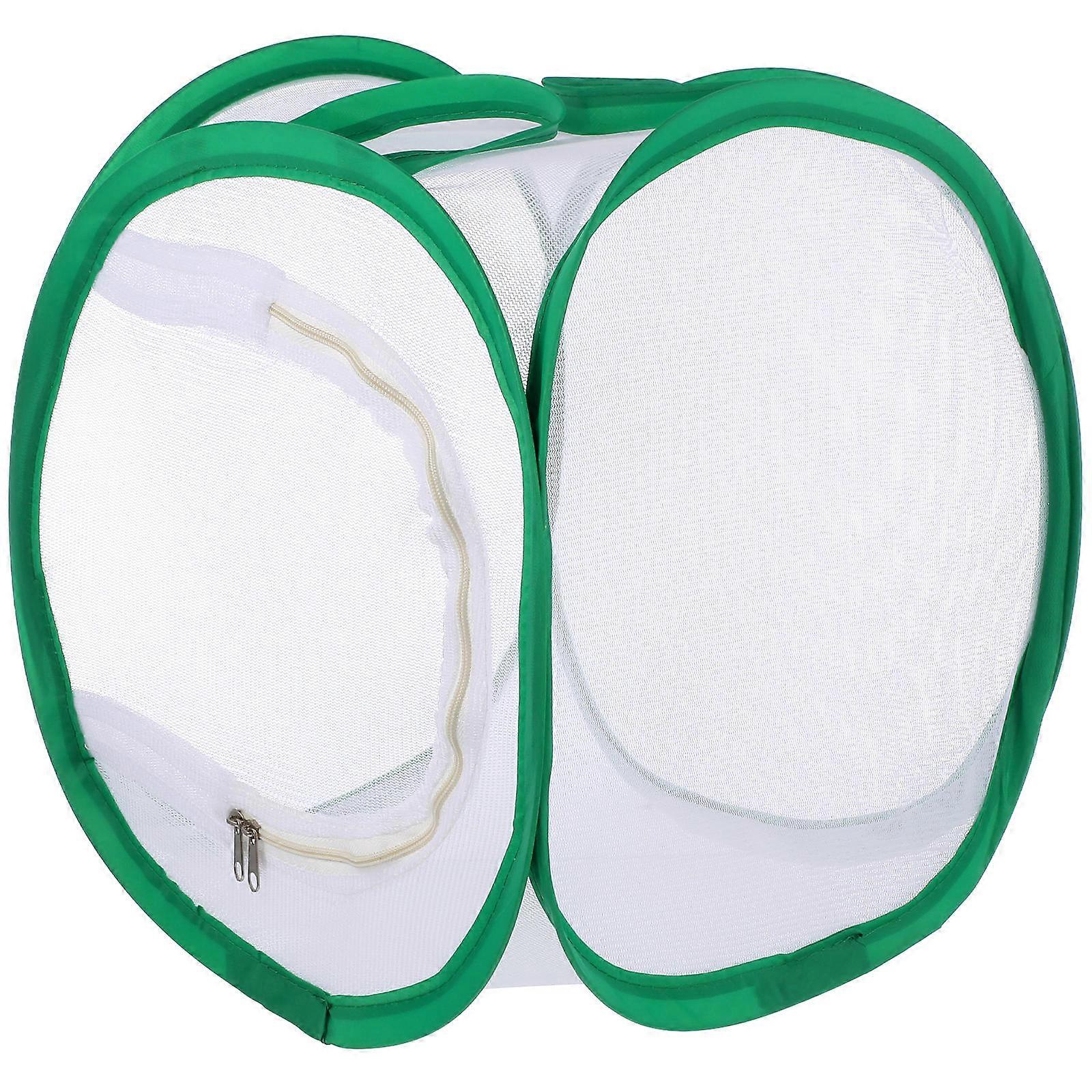 Breeding Cage Cylindrical Cage Insect Observation Folding for Storage Multi 30x30x30cm 1Set