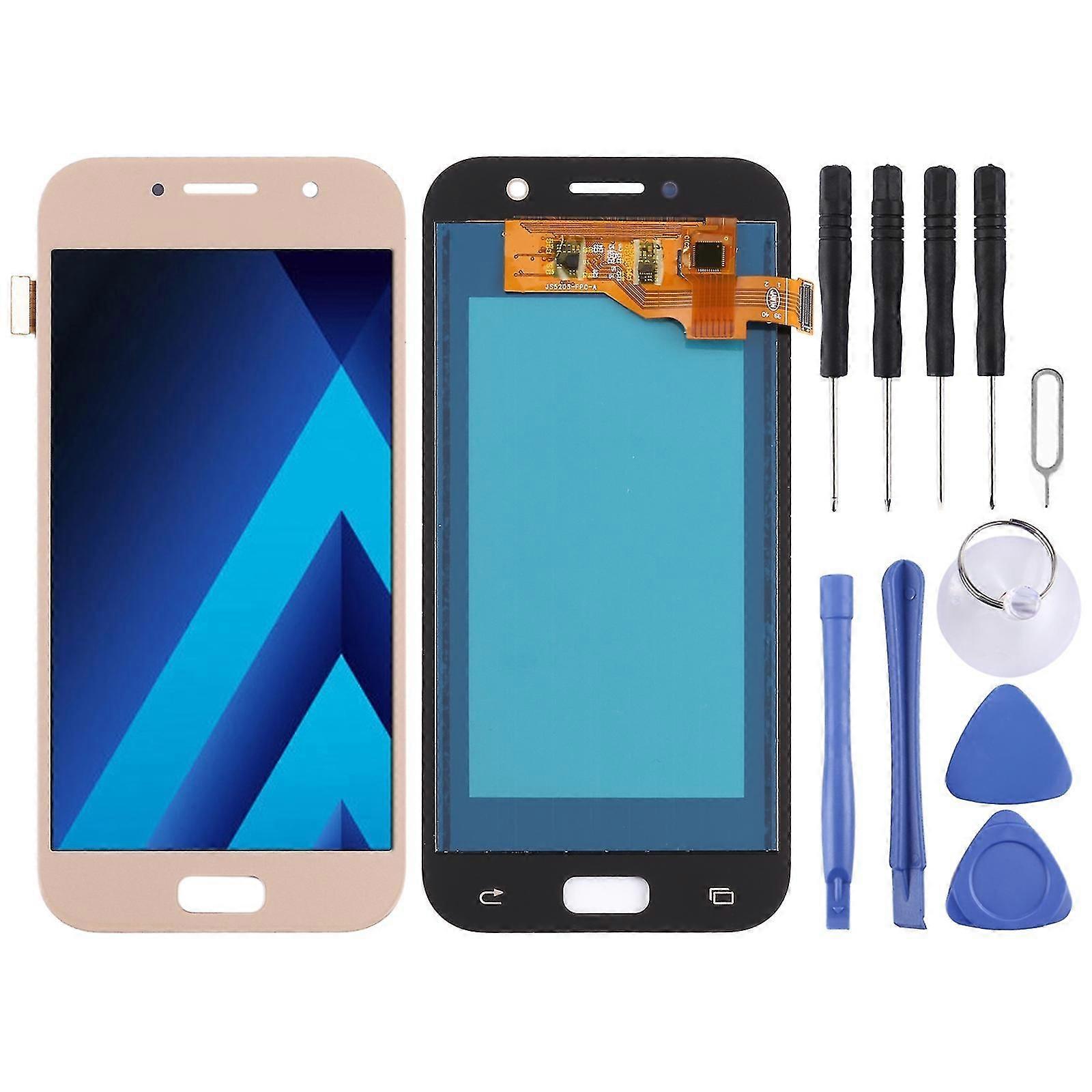 TFT-LCD-Bildschirm für Galaxy A5 (2017), A520f, A520f / ds, A520k, A520l, A520 mit Digitizer Full Assembly (TFT-Material) S (schwarz)