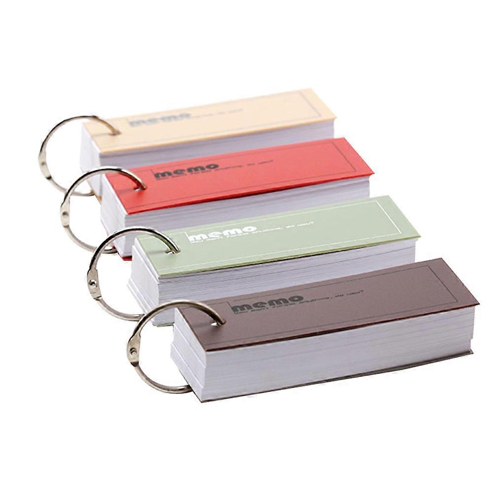 Memo Pads Keychain Loose-Leaf Notebook for School Use 8Pcs Collection