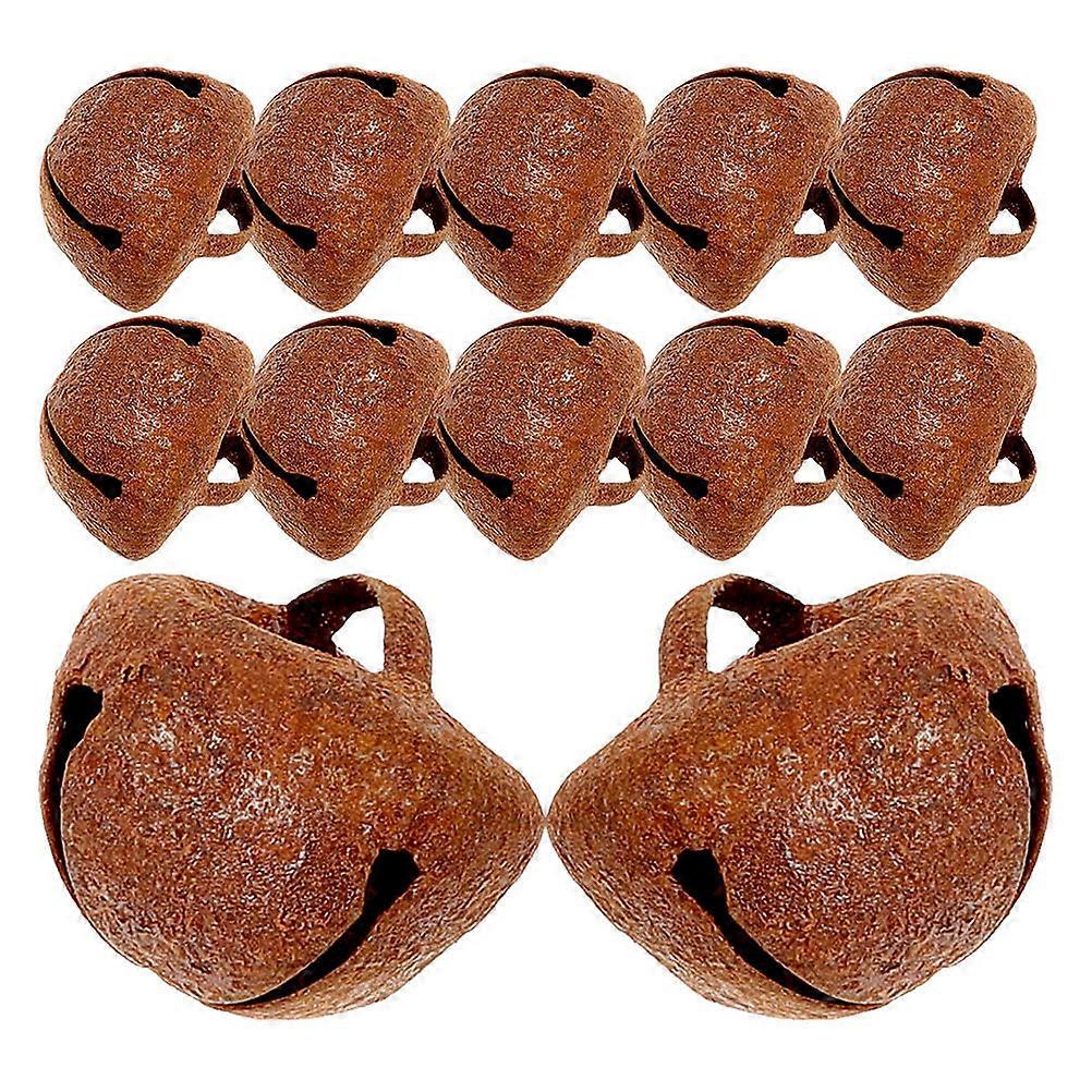 Decorative Rusty Jingle Bells For Christmas Holiday Craft 150 Pcs Perfect For Doors Windows And Vehicles