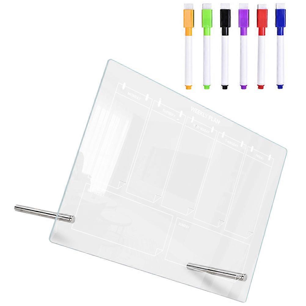 Acrylic Memo Board Multi-Functional Memo Board for Writing 2Sets