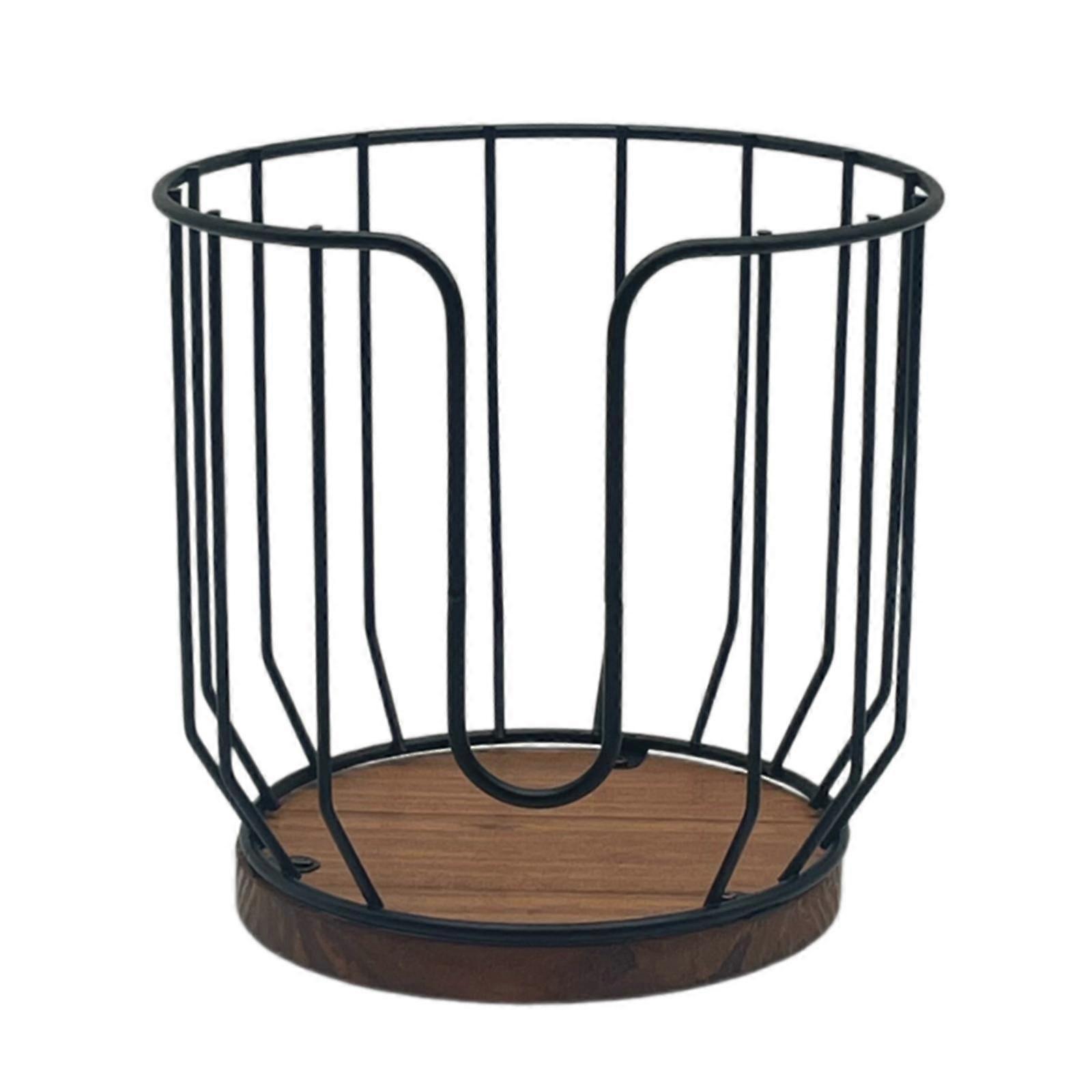 Coffee Filter Holder Organizer Iron Dispenser for Kitchen Warming black