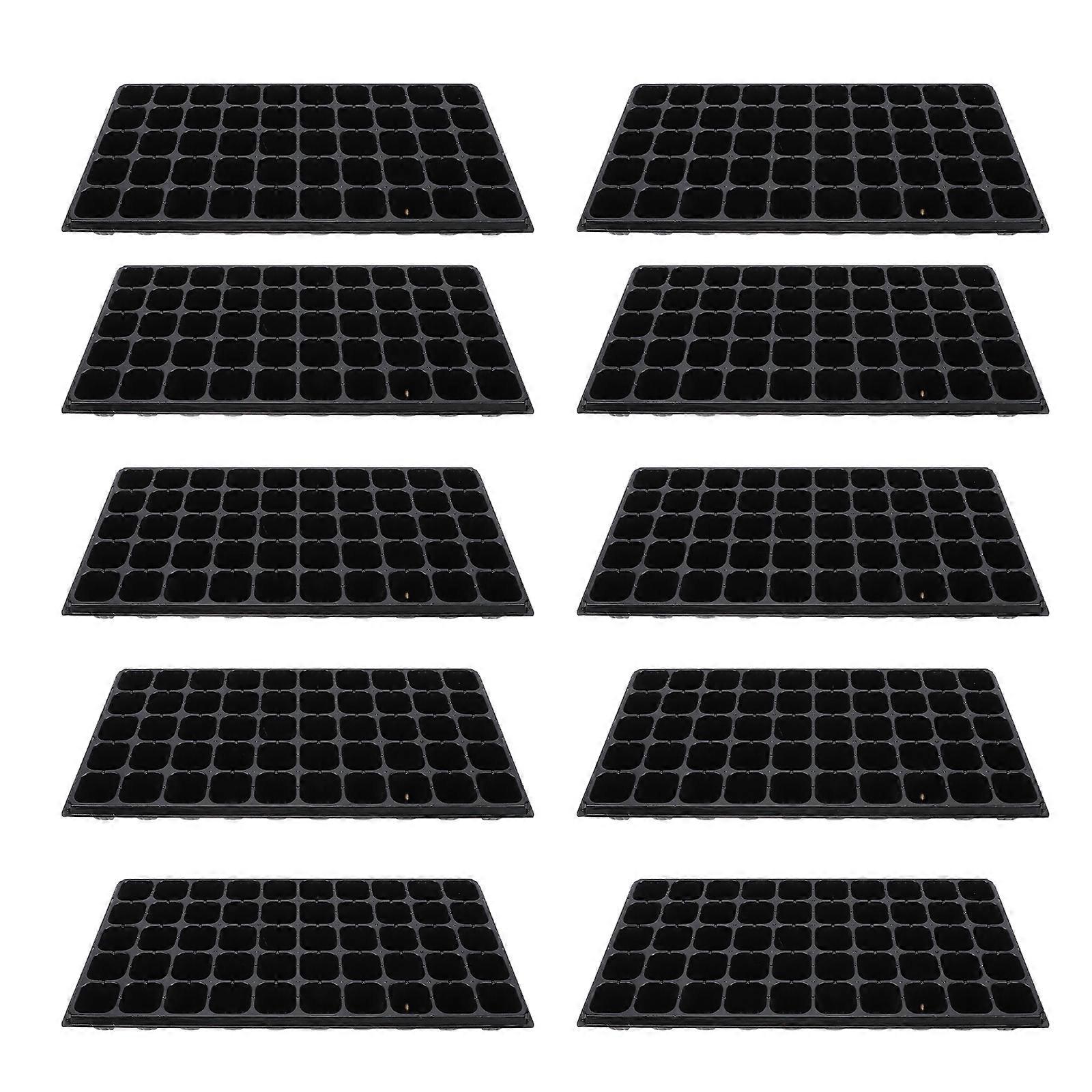 Starter Tray PP 10Pcs Black Water-Saving Pot for Home Planting Container Use