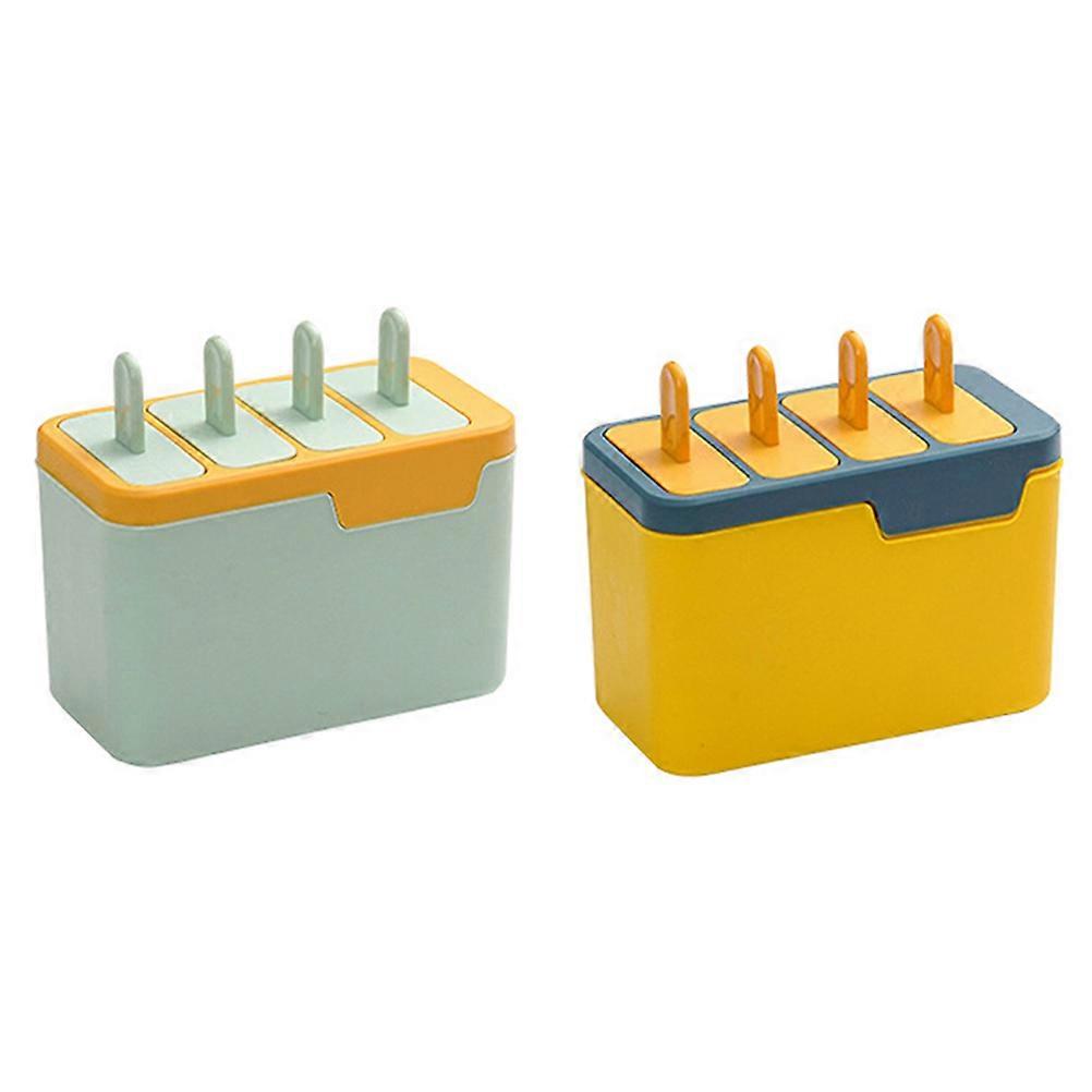 Reusable Ice Cream Mold Plastic Popsicles Maker for DIY 6Pcs