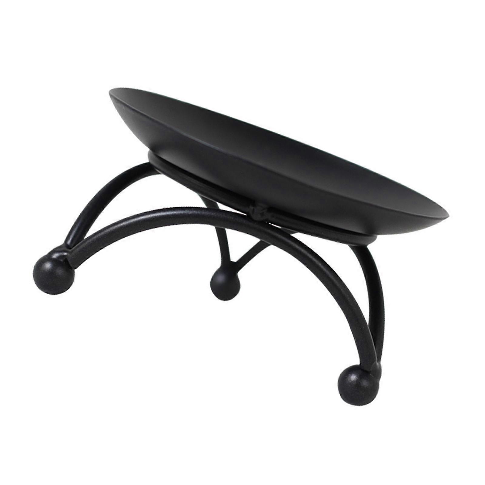 Wedding Iron Candlestick Holder Round Tray for Table Use 4Pcs Set