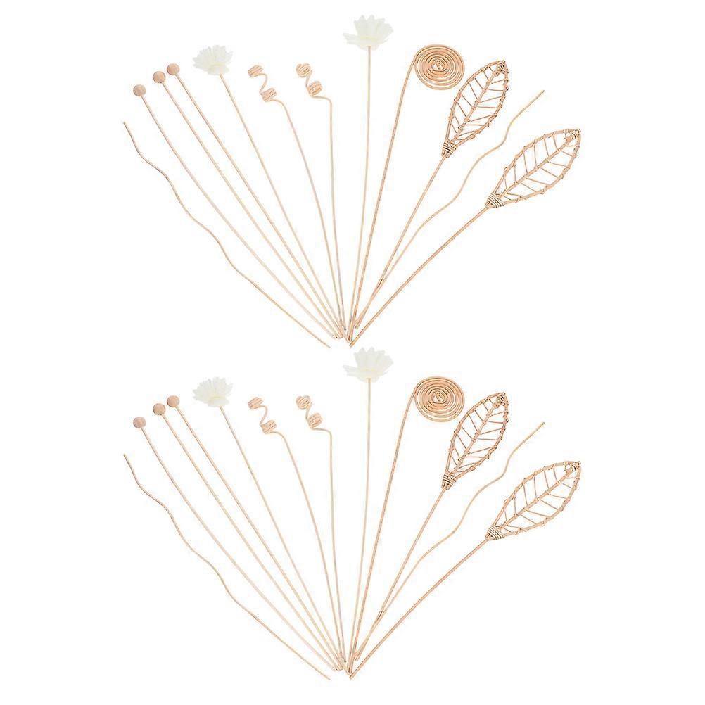 Fragrance Diffuser Sticks 24Pcs Rattan Aromatherapy Sticks For Home Office Elegant Design 30X5.30X5.30CM Effective Odor Masking