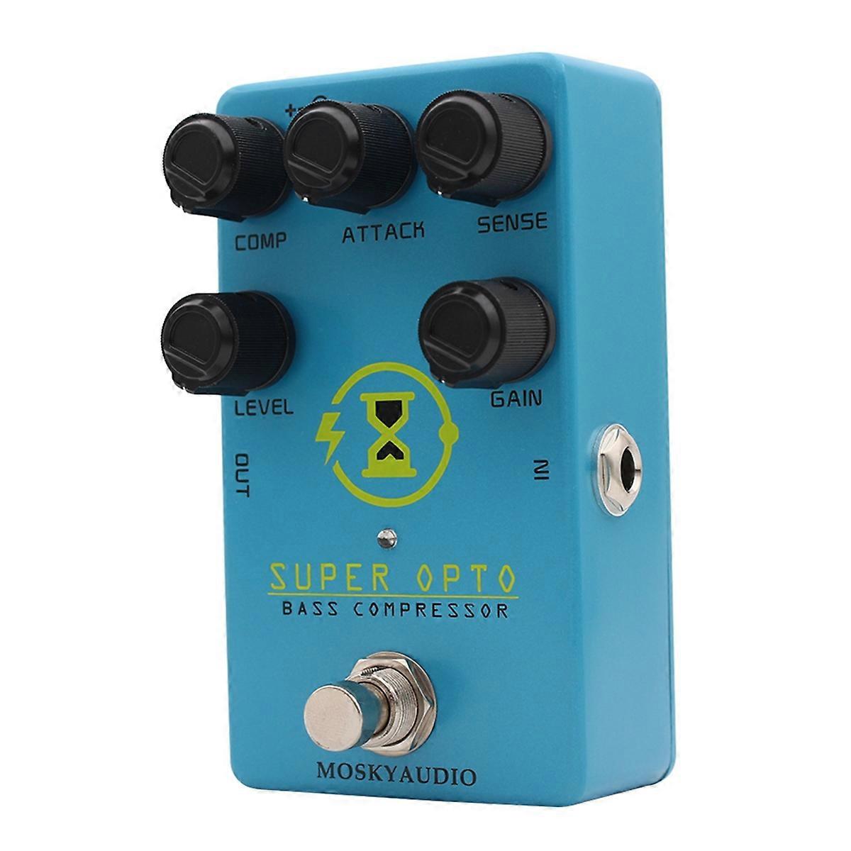 Super Optical Compressor Optoelectronic Compression Effects Pedal for Electric Guitar True Bypass