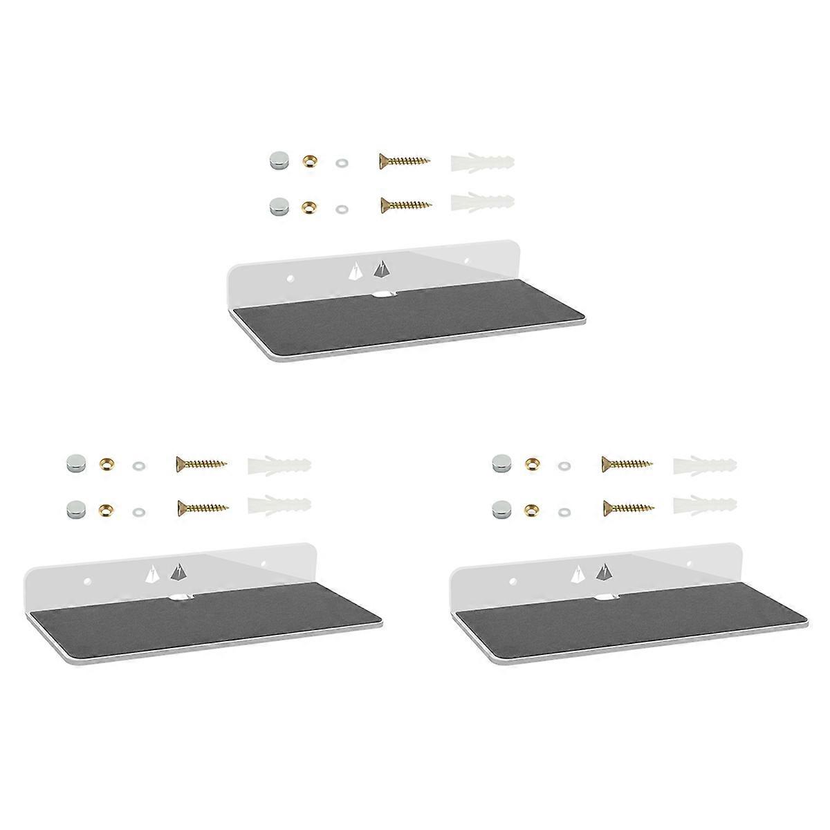 Acrylic Wall Mount Display Shelf for Bluetooth Speaker, Webcam-White