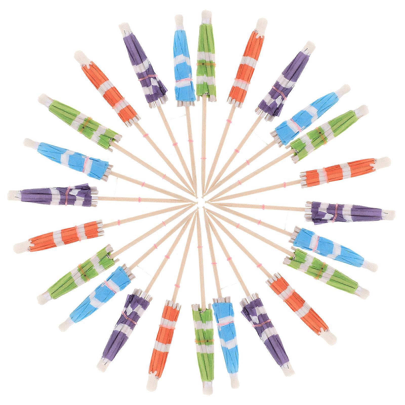 Mini Umbrellas For Drinks 150Pcs Attractive Paper And Wood Decorations Suitable For All Occasions And Celebrations