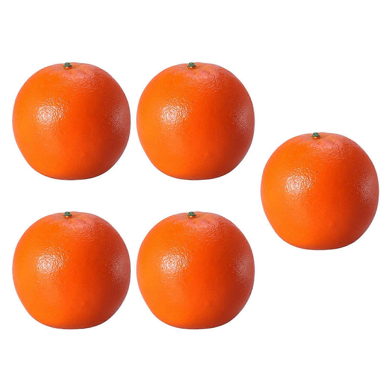 Artificial Oranges for Display 15Pcs Lifelike Orange Models Decorative Ornaments