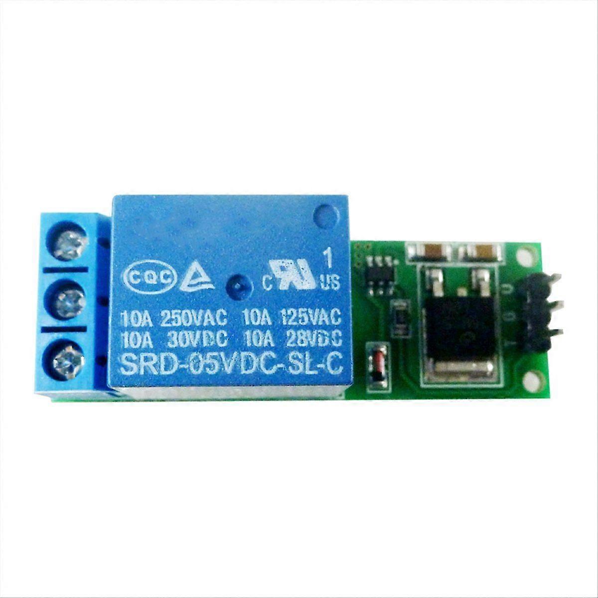 Mini 6-24V Flip-Flop Latch Relay Module 1 Channel Bistable Self-Locking Switch Low Pulse Trigger Board