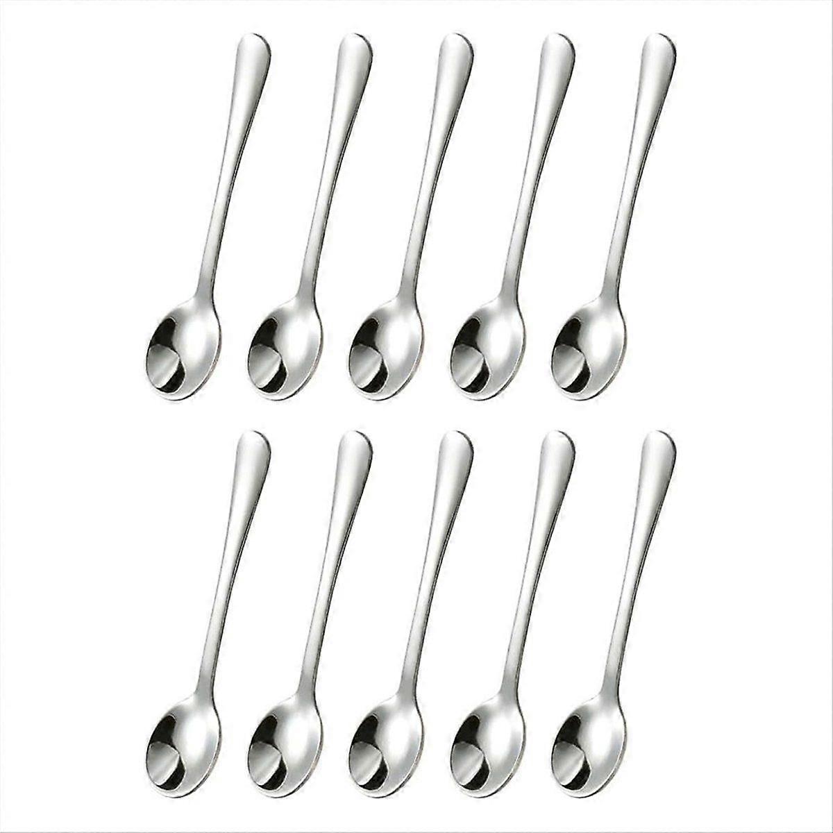 10 PCS Condiment Spoons Stainless Steel Mini Spoons