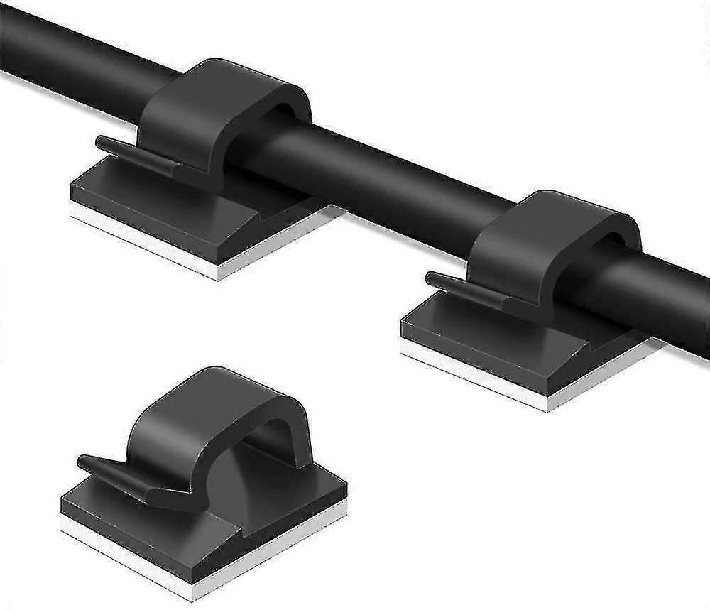 ケーブルクランプの50個のパック、スティッキーケーブルマネージャクリップ