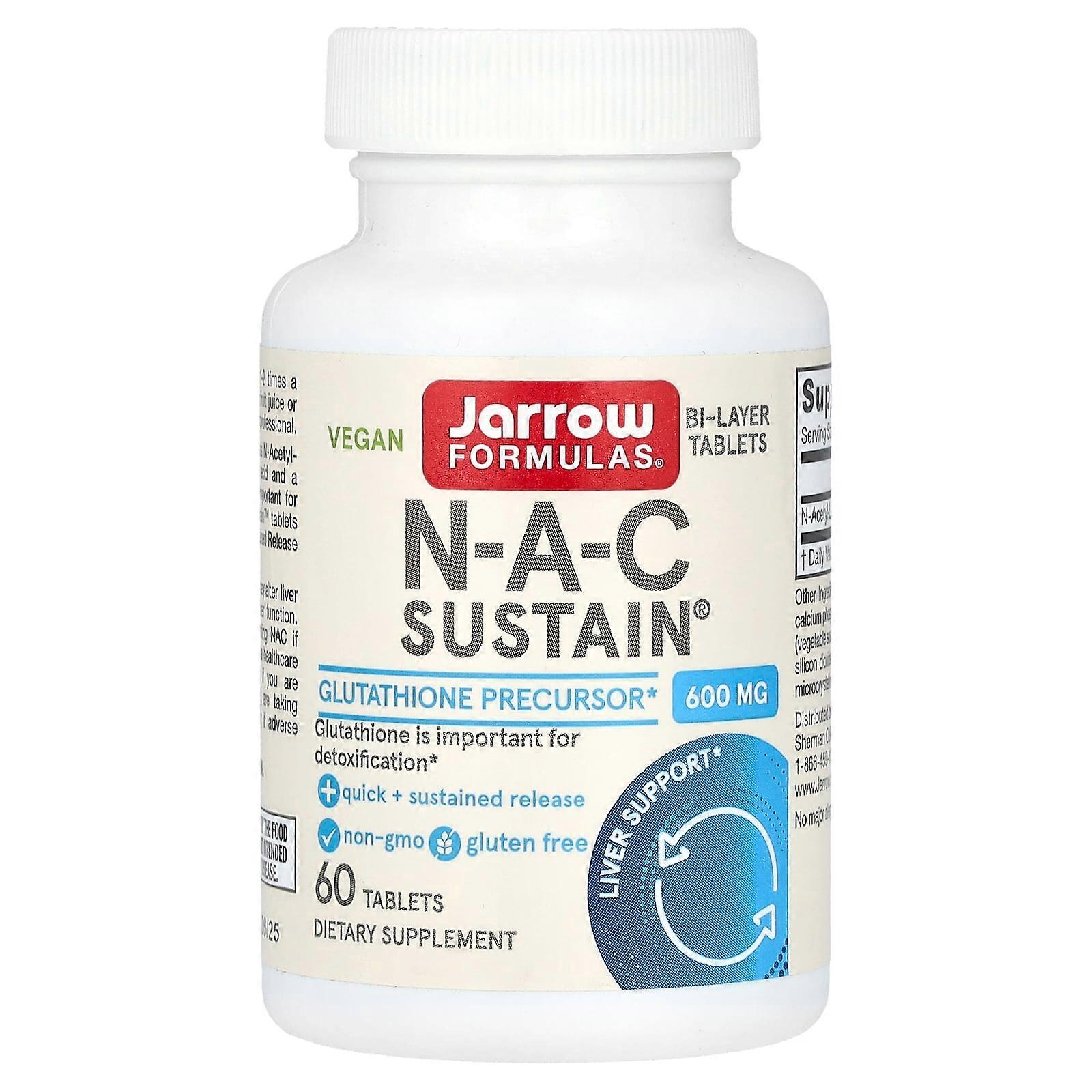 Vegan N-A-C Sustain, 600 mg, 60 Tablets