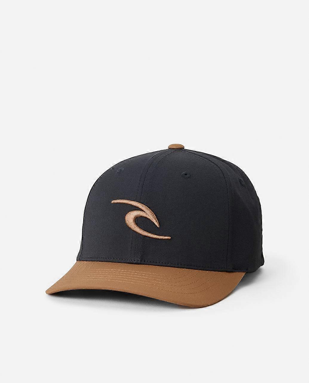 Rip Curl Cap Mens Tepan 2.0 Flexfit Curve Visor Tan