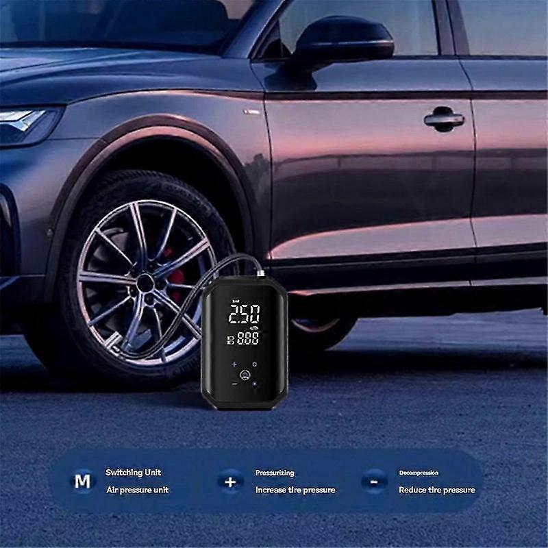 Electric Ball Pump Portable Sports Automatic Ball Air Pump with Digital Precise Pressure Gauge