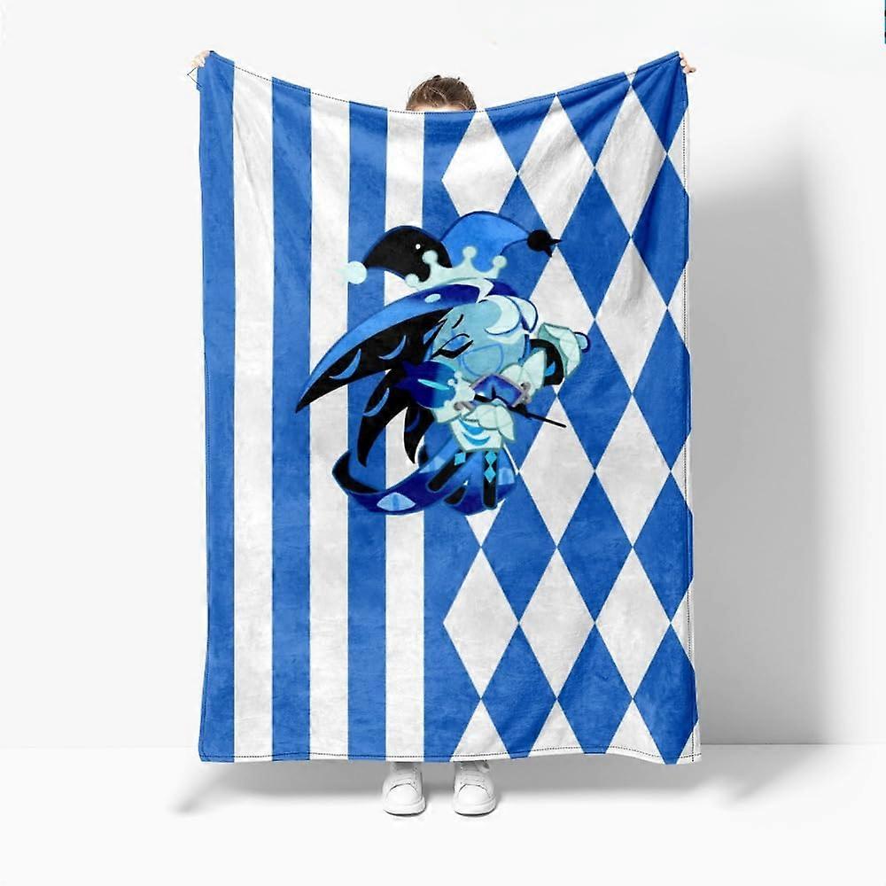 Kids Shadow Milk Cookie Blanket Pattern Soft Lightweight Plush Throw 40x60 Inches Boys Style