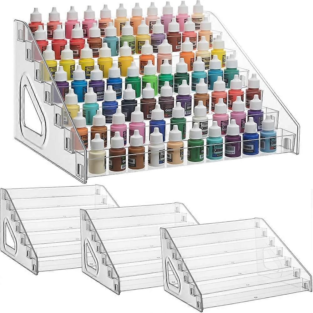 4 Pack Clear Paint Organizer