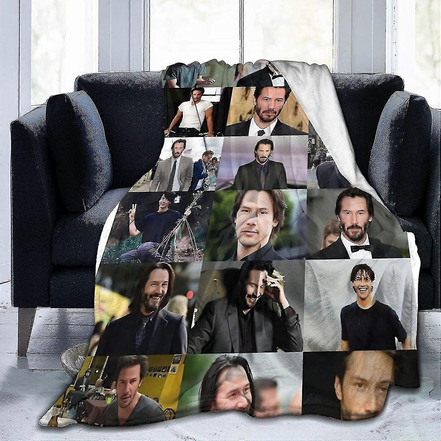Blanket Keanu Reeves Soft And Comfortable Warm Fleece Blanket For Sofa,office Bed Car Camp Couch Cozy Fluffy Plush Throw Blankets Beach Blankets-d177