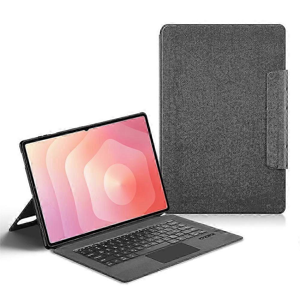 25-26 Compatible For Samsung Galaxy Tab S11 Ultra Leather Case + Touchpad Bluetooth-Compatible Keyboard with Backlit