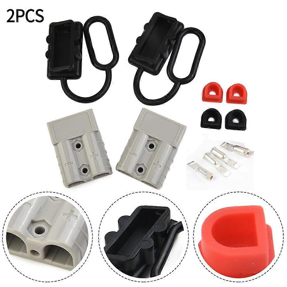 GLFSIL 2PCS FOR ANDERSON PLUG SB50A TYPE 50Amp CONNECTOR TERMINAL BATTERY 6 AWG