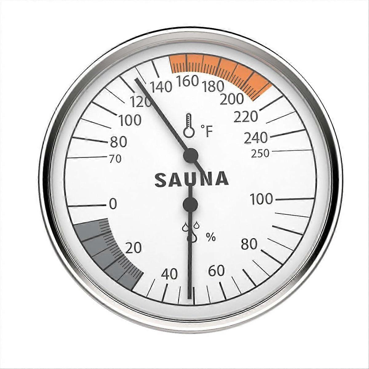 Sauna Thermometer 2-in-1 Fahrenheit Thermometer Hygrometer