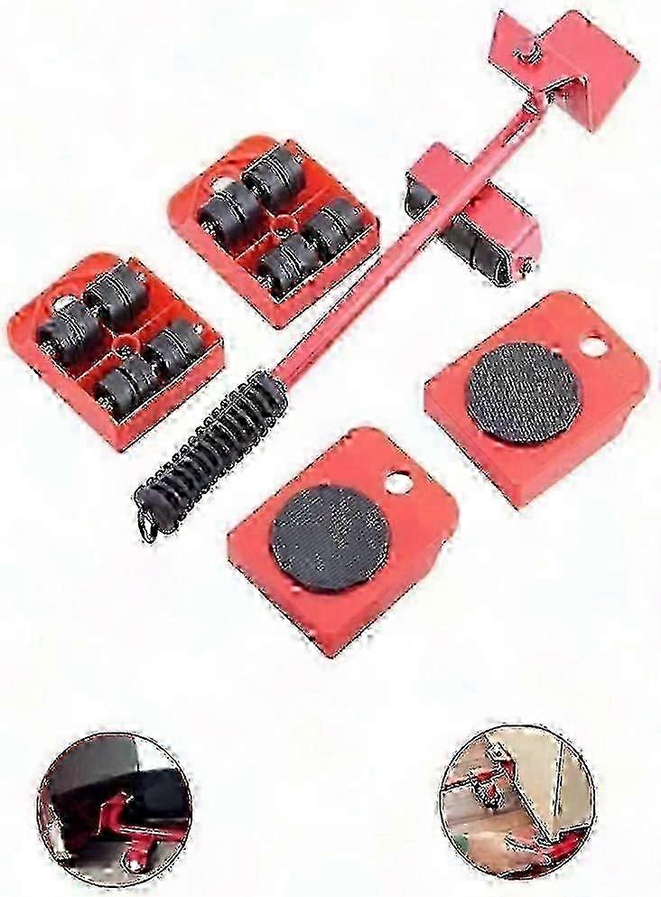 4-Pack Heavy Duty Furniture Lifting Tools 360 Degree Rotating - 3' x 3' for Easy Moving SZRH