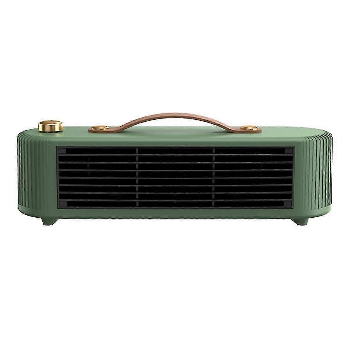 Small Low Noise Electric Heater PTC Ceramic Heaters Green EU Plug