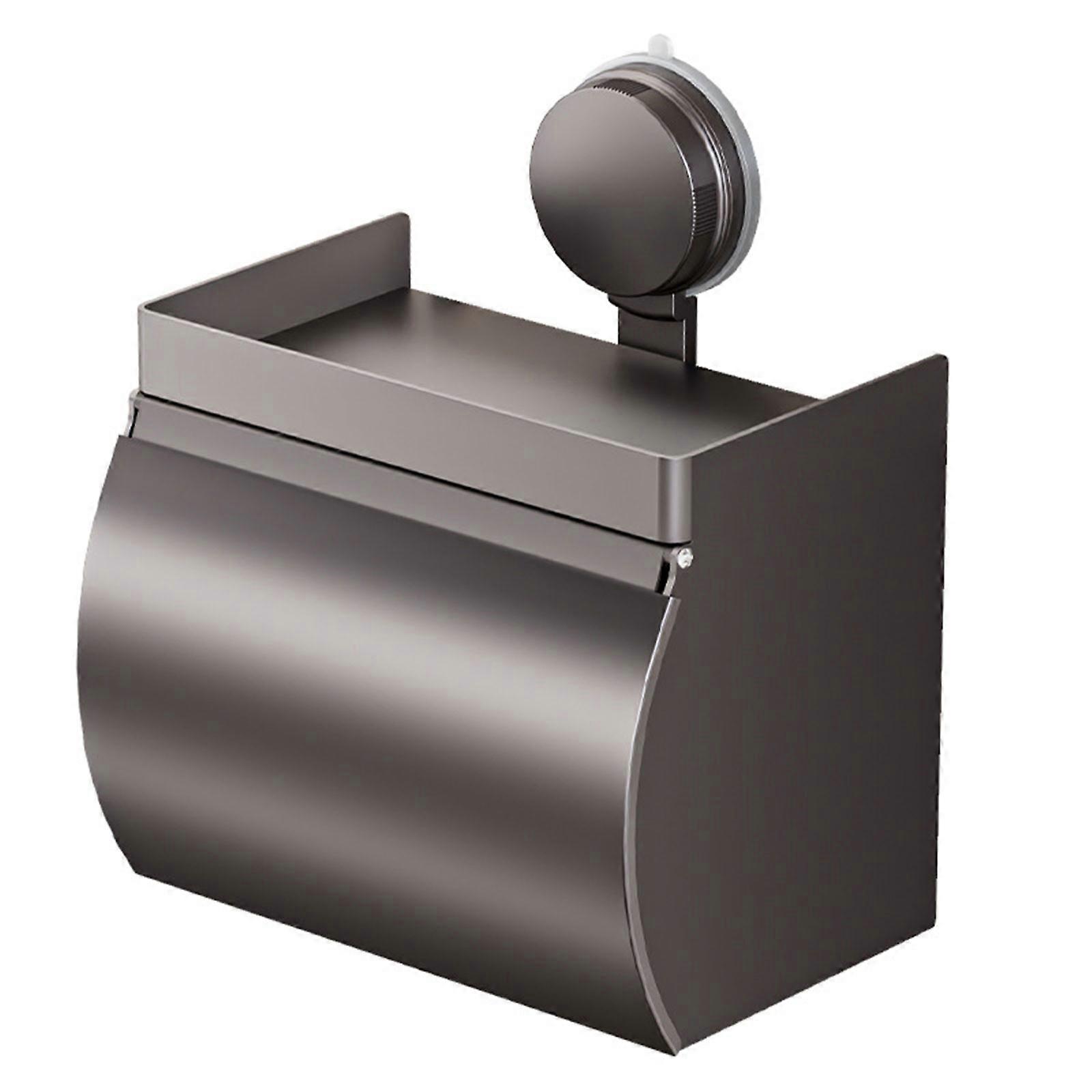 קופסת טישו עם כוס יניקה יעילה במקום, מארגנת בקיבולת גדולה לחדר אמבטיה ולמטבח ללא קידוח, צבעים רבים