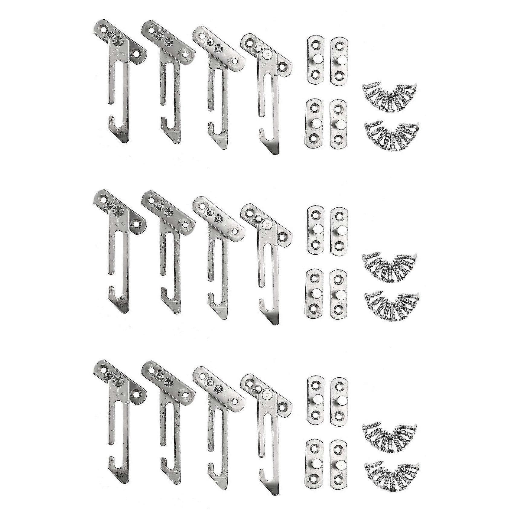 12 Pack Window Restrictor Locks Window Restrictor Hook Stainless Steel Child Lock Restrictor With S