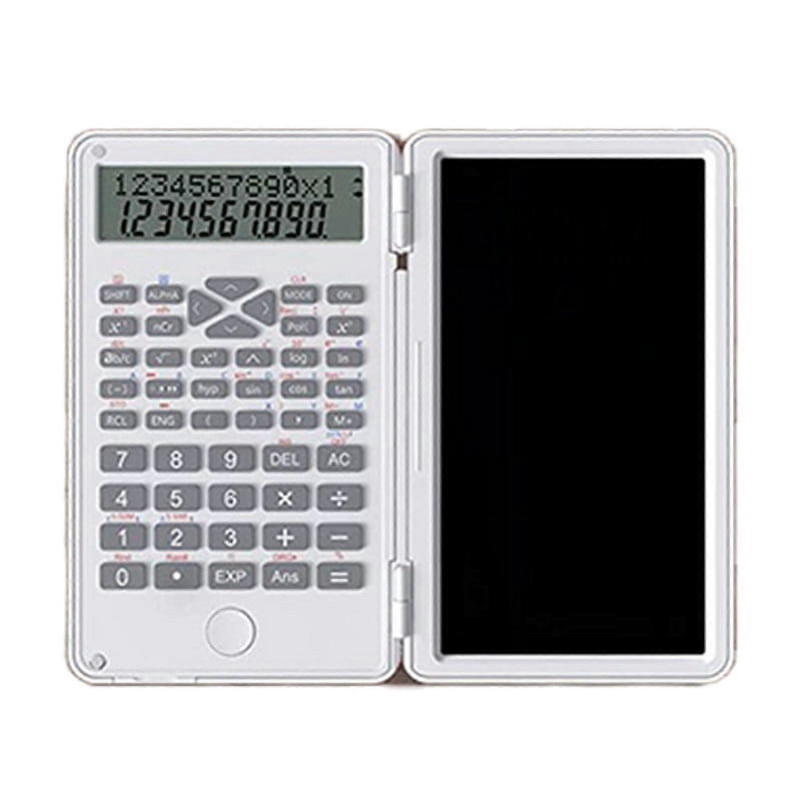 ckepdyeh Scientific Calculators, 12-Digit LCD Display Pocket Office Desktop Calculator for Home School Meeting and Study,White