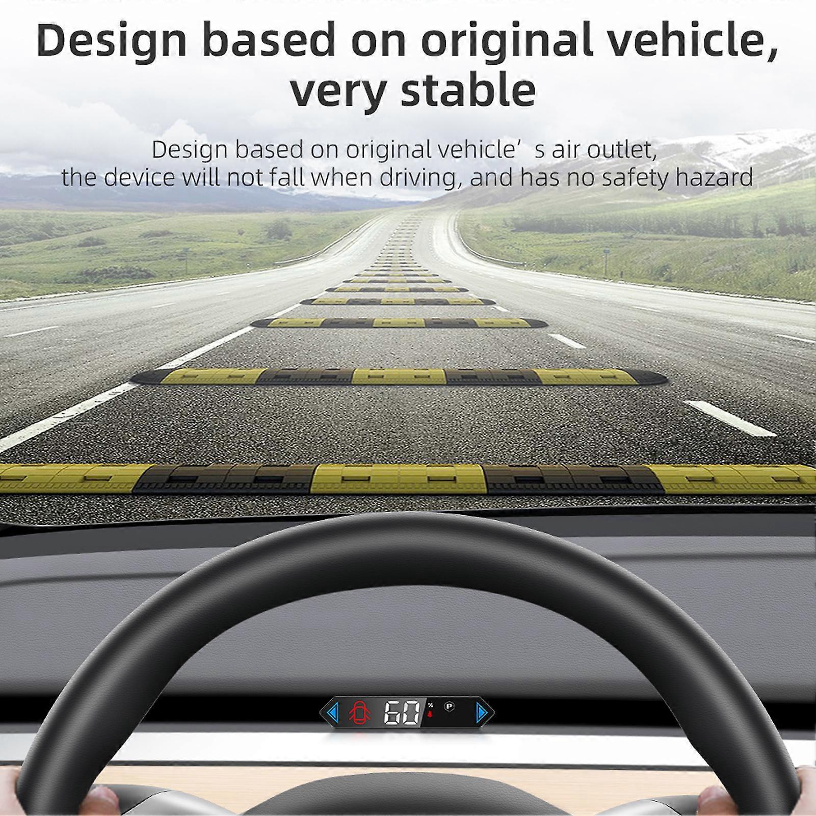 Display replacement for Tesla Model 3/Y featuring door alerts